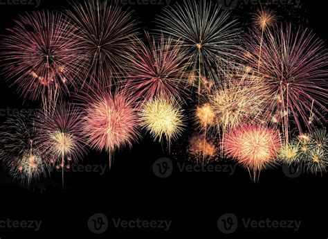 Colorful fireworks explosion in annual festival 2528947 Stock Photo at Vecteezy