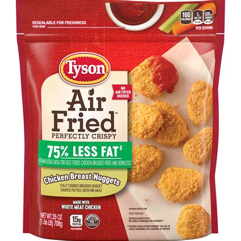 Tyson Fully Cooked Frozen Air Fried Chicken Nuggets - Shop Chicken at H-E-B