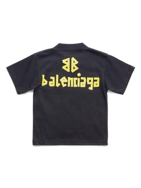 Balenciaga Kids logo-print Cotton T-shirt - Farfetch