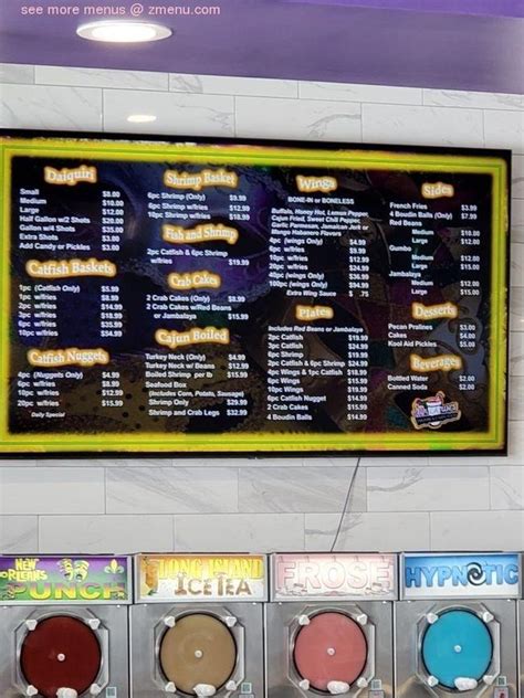 Online Menu of Mr. CaJun's Daiquiri & CaJun Food Restaurant, Forney ...