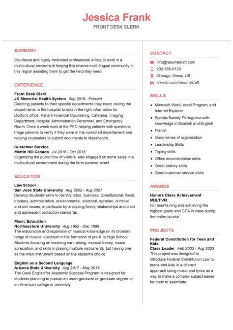 100+ Professional Resume Samples for 2020 | ResumeKraft