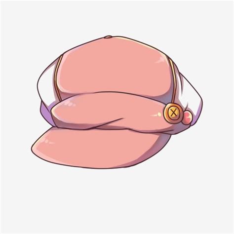 Pink Hat White Transparent, Pink Hat Cartoon Illustration, Pink Hat, Cap, Button Decoration PNG ...