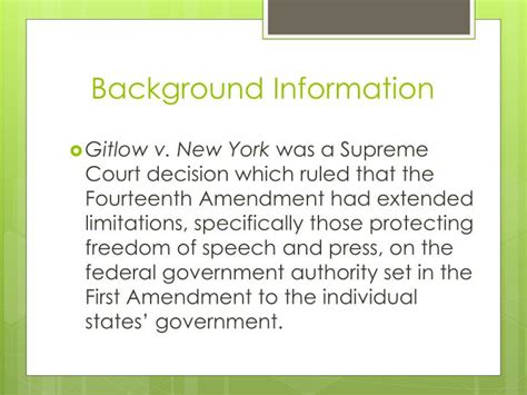 PPT - Gitlow vs. New York PowerPoint Presentation - ID:2603015