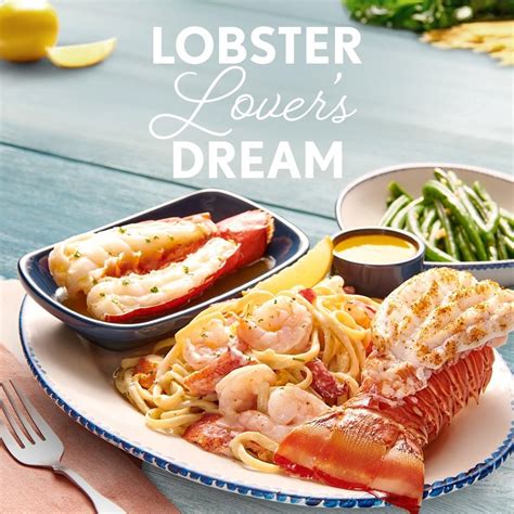 Red Lobster menu in Windsor, Ontario, Canada