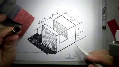 Sketch like an Engineer #3 Isometric Drawing - YouTube