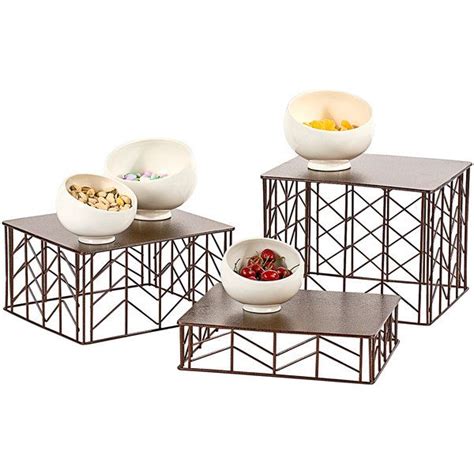 Oneida BA3000 Buffet Euro 3-Piece Copper Finish Metal Display Riser Set in 2021 | Hotel buffet ...