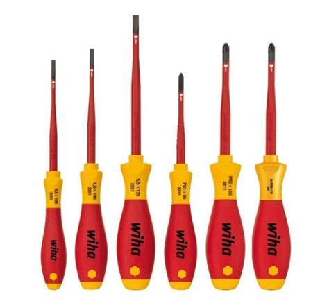 Wiha 6pc Xeno SlimFix® Terminal Screwdriver Set 1000V VDE Insulated ...