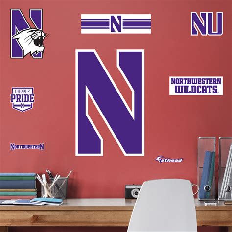 Northwestern Wildcats Logo - Officially Licensed Removable Wall Decal ...