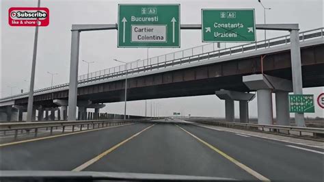 Intersecție Autostrada A0 cu A3,Autostrada A3 cu 3 benzi aproape de ...