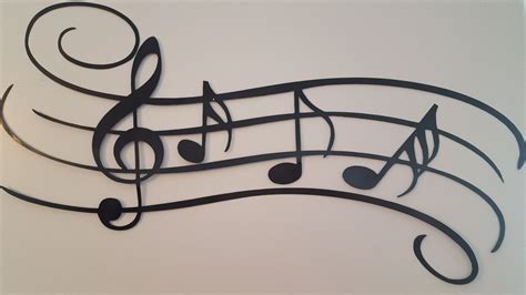 Music Notes Metal Wall Art - Musician Gifts | Play Musician Wall Art | Music Notes Wall Decor ...