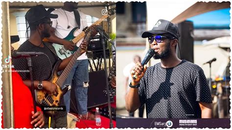 Comedian MC YAW KWARTENG plays BASS GUITAR 🎸 Skillfully at MUSICIAN ...