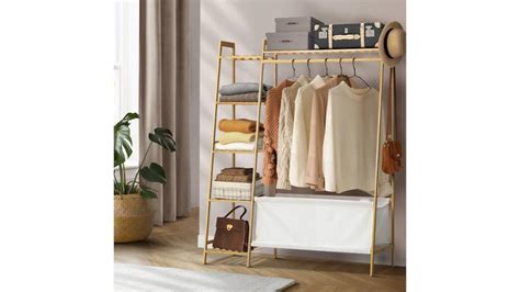 Oikiture 6 Clothes Rack Shelves - Natural | Harvey Norman