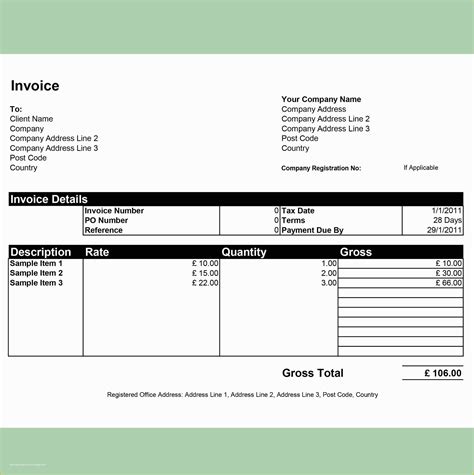 Free Invoice Template Excel Of Free Invoice Templates by Invoiceberry the Grid System ...