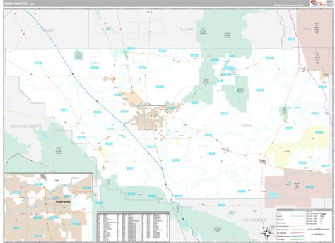 Kern County, CA Maps