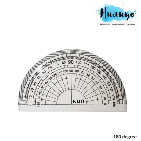 Protractor Ruler 180 Degree For Math Geometry