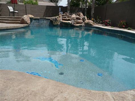 pebble sheen blue granite | Pool landscaping, Pool colors, Pool time