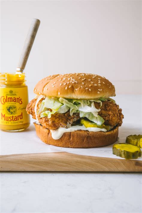 Hot + Spicy Fried Chicken Sandwiches made with @ColmansUSA mustard to add that extra punch ...