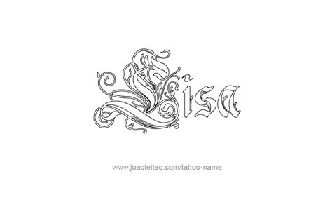 Lisa Name Tattoo Designs