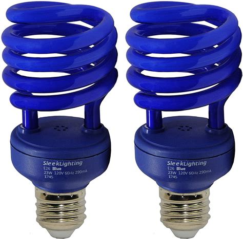 SleekLighting 23 Watt T2 Blue Light Spiral CFL Light Bulb,- UL Approved ...