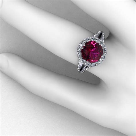 Rubellite Tourmaline Ring - Jewelry Designs