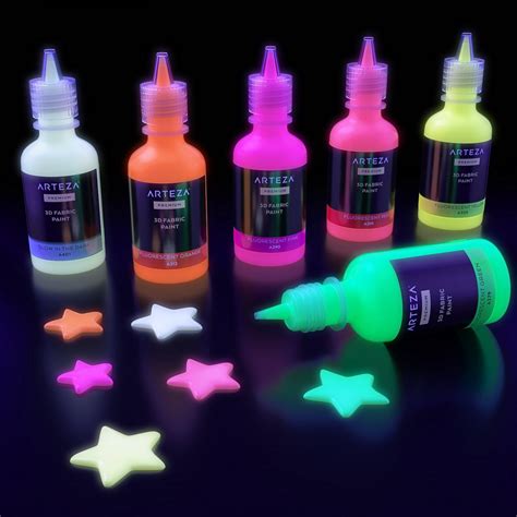 Red Glow In The Dark Fabric Paint - Visual Motley