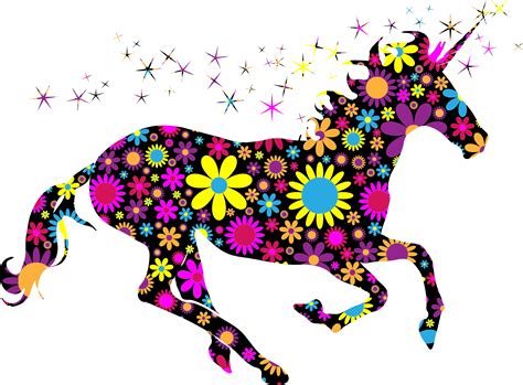 Magical Unicorn Silhouette - Unicorn Rainbow Silhouette Clipart - Full Size Clipart (#5647736 ...