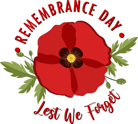 Remembrance Day Logo Design 12750277 Vector Art at Vecteezy