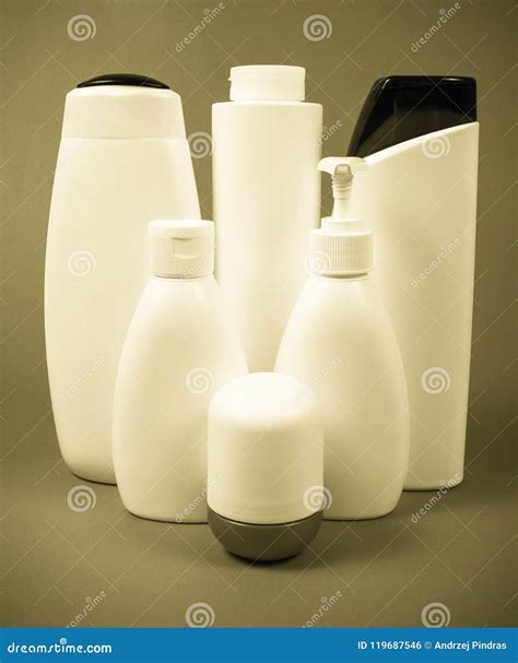 Plastic Packaging from Cosmetics. Recycling Concept . Stock Photo ...