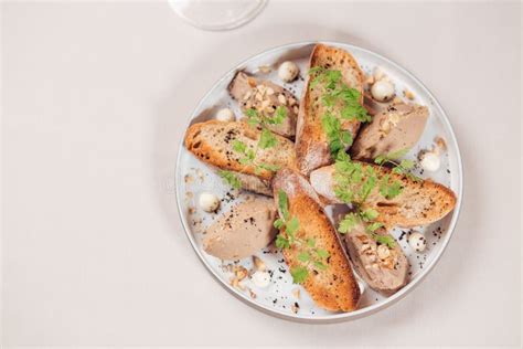 Goose Liver Pate. Foie Gras Pate with Toasts Stock Photo - Image of bruschetta, figs: 105290112