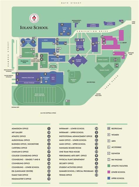 Iolani_School_Campus-map | Images of Old Hawaiʻi