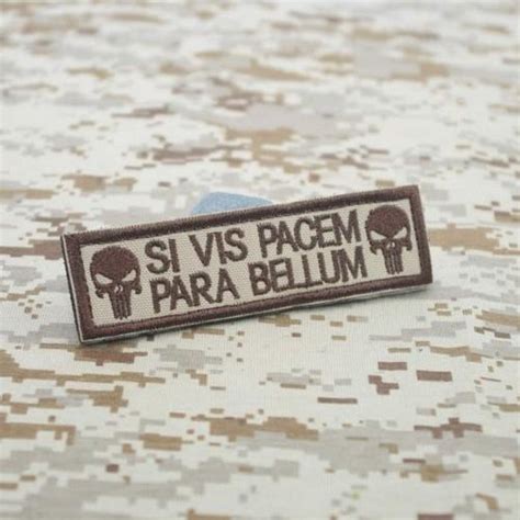 VELCRO PATCH - SI VIS PACEM PARA BELLUM - Punisher - If you want peace, prepare for war ...