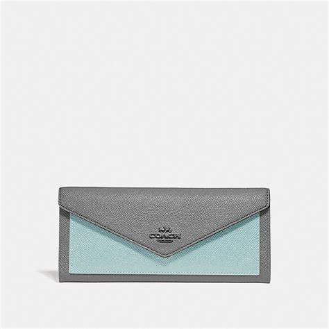 COACH: Soft Wallet in Colorblock