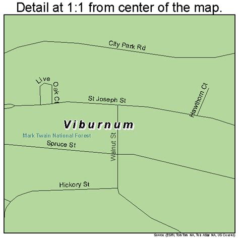 Viburnum Missouri Street Map 2976012