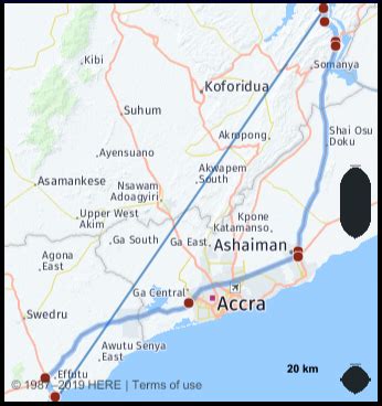 What is the distance from Winneba Ghana to Akosombo Ghana? Google Maps Mileage, Driving ...