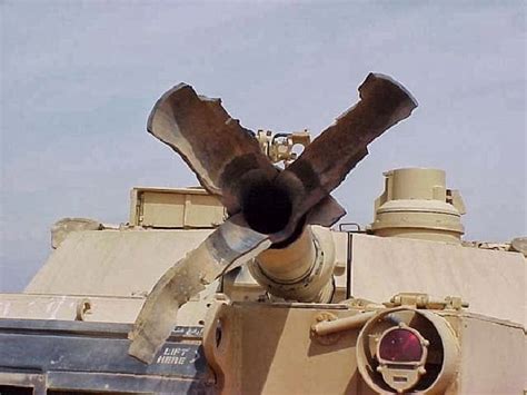 what happens to an M1A1 Abrams tank when a high explosive 105 round prematurely detonated inside ...