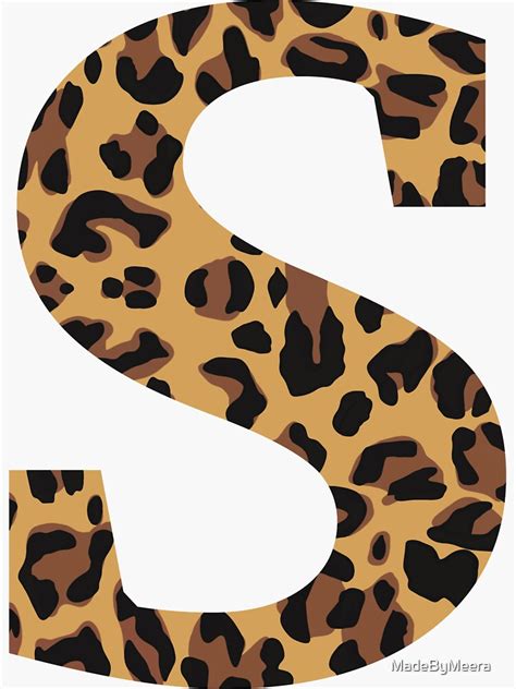 Printable Leopard Print Letters