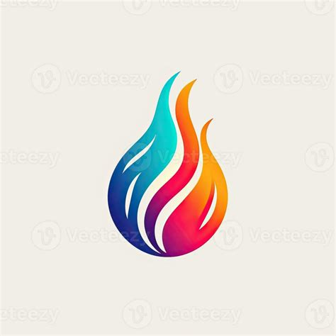 flame fire neon logo icon tattoo emblem clipart illustration element ...