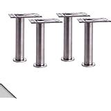 IKEA - CAPITA Leg, Stainless Steel 6 1/4-6 3/4" (X4) - Furniture Legs - Amazon.com