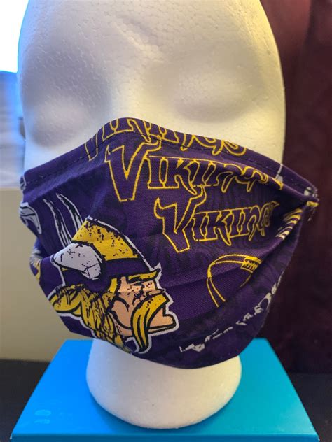 Minnesota Vikings Retro Face Mask | Etsy