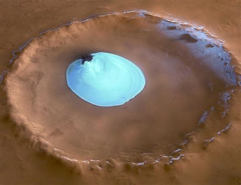 Mars Crater Ice – NASA Mars Exploration