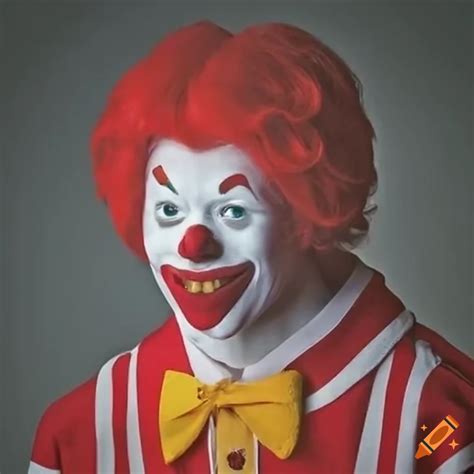 Villainous version of ronald mcdonald on Craiyon