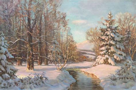 Paul Lauritz - "After the Snow", Painting For Sale at 1stdibs