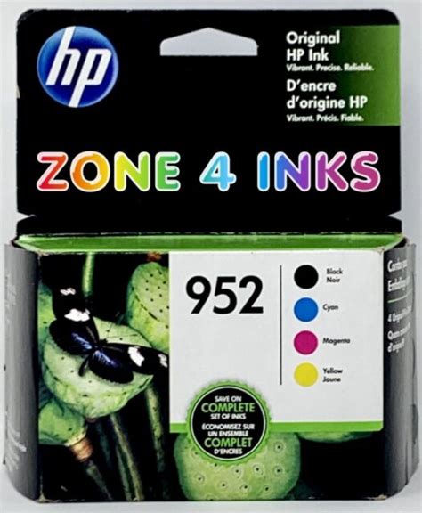 4-PACK GENUINE HP 952 Black 952 Color Ink OFFICEJET PRO 8710 EXP NOV 2020 | eBay