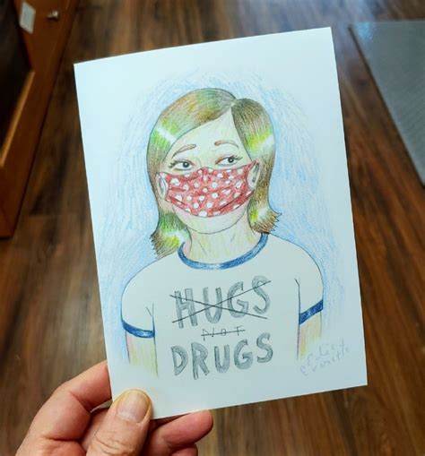 Hugs not drugs greeting card | Etsy