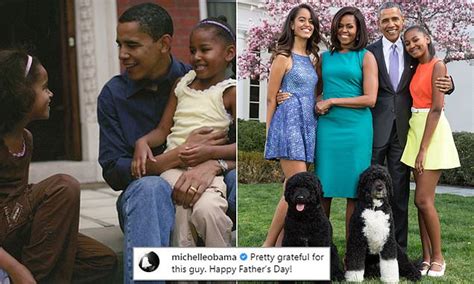 Michelle Obama posts Father's Day tribute to Barack | Daily Mail Online