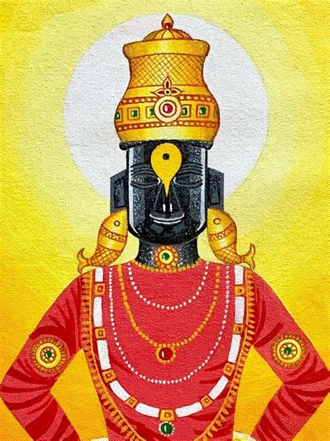 Shri Vitthal Rukmini Standing | By Arpa Mukhopadhyay | Exotic India Art