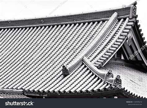 Architectural Roof Tiles Temple Japan Japanese Stock Photo 1187878210 ...