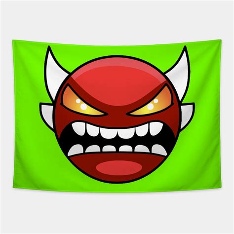 geometry dash demon mask icon -- Choose from our vast selection of tapestries to match with your ...