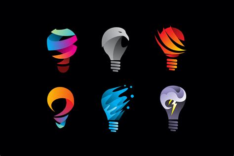 Pack of Light Bulb Idea Logo Icon Vector Graphic by Rupture · Creative ...