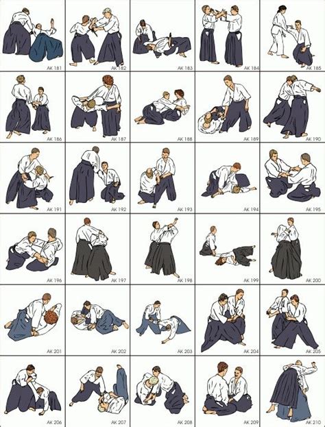 Wow. Akido self protection chart | Aikido martial arts, Martial arts ...